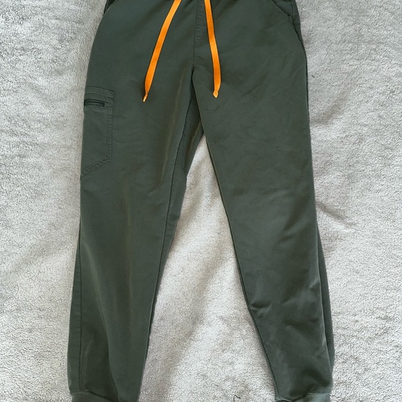 Figs Olive Green Track Pants & Joggers - Picture 3 of 3